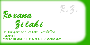 roxana zilahi business card